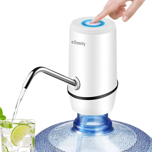 Water Pump for 5 Gallon Bottle, USB Charging Automatic Water Dispenser with Rec
