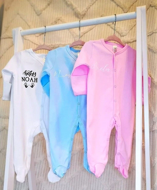 Personalised Sleepsuit Baby Grow for new born baby boy, little brother