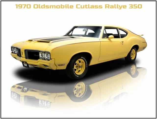 1970 Oldsmobile Rallye 350 NEW Metal Sign: Pristine Hot Rod Restoration!