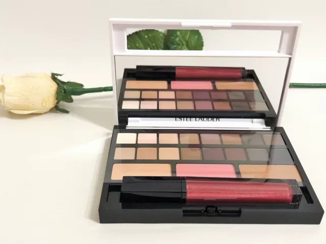 Estee Lauder Pure Color Envy Lidschatten & Rouge Palette + Lippenglanz