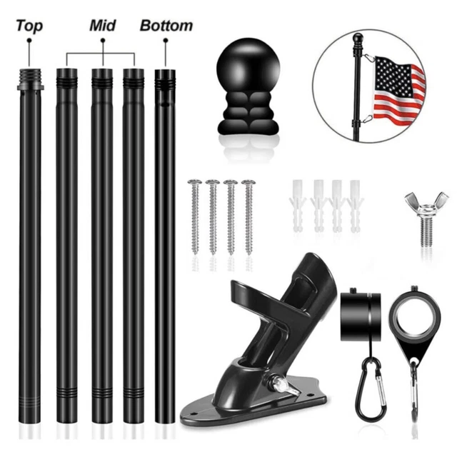 Wall Bracket Base Telescopic Flag Pole Flagpole Flag Pole Holder Banner Rack