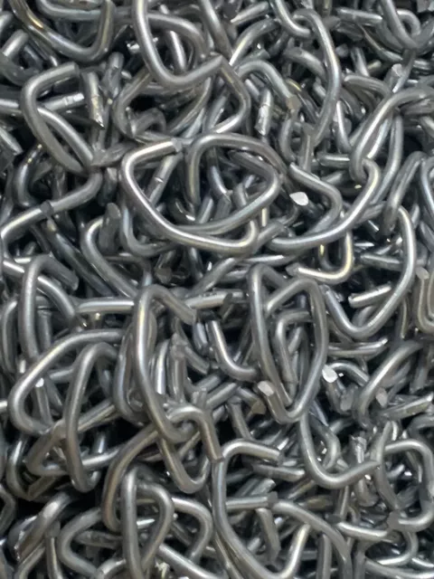 steel hog rings 9 Ga Galvanized #3 25 LBS (approximately 2200 pc.) Free Shipping