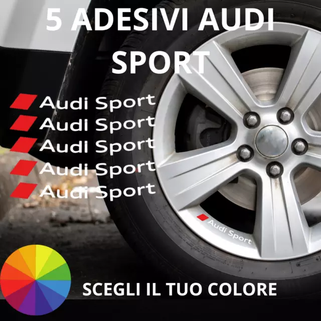 Aufkleber Audi Sport Rad Spiegel Auto Stickers A3 A4 A5 A6 Q3 Q5 Tt Sline