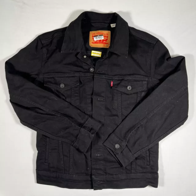 Levi's Men's Long Sleeve Trucker Jacket Black Denim S