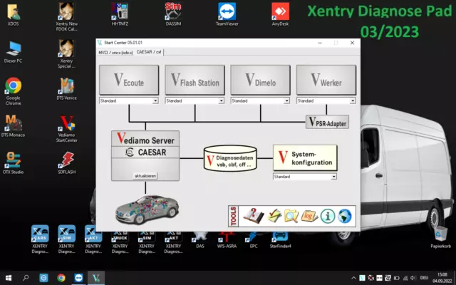 Laptops HHTWin Xentry das epc Vedia HDD 03.2023 für Star Diagnose Komplett 3