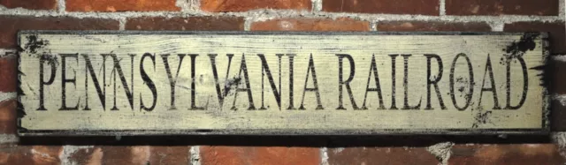 Personalized State Railroad Wood Sign - Rustic Hand Made Vintage Wooden Sign