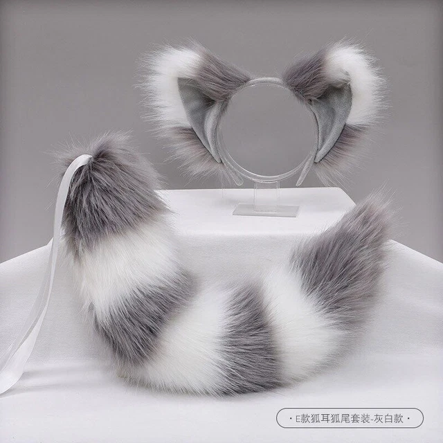 2023 Japanese anime fox tail and ear role-playing props