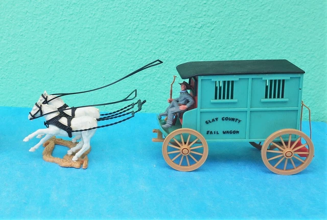 timpo toys lot far west wagon jail