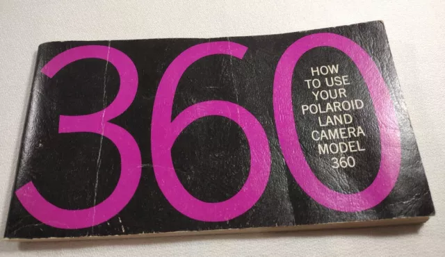 Orig Vtg Polaroid 360 Land Cameral 1960s Instruction Film Manual USA MCM Retro