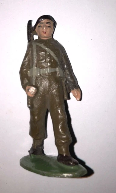 Lot De 2 X 4 Parachutistes Français Quiralu - Aluminium 1:32 - Conquêtes Coloniales