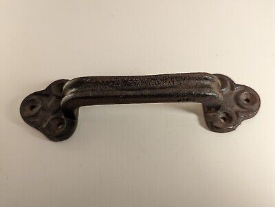 Cast Iron Handle Large Gate Door Pull Country Barn Rustic Horse Ranch #410