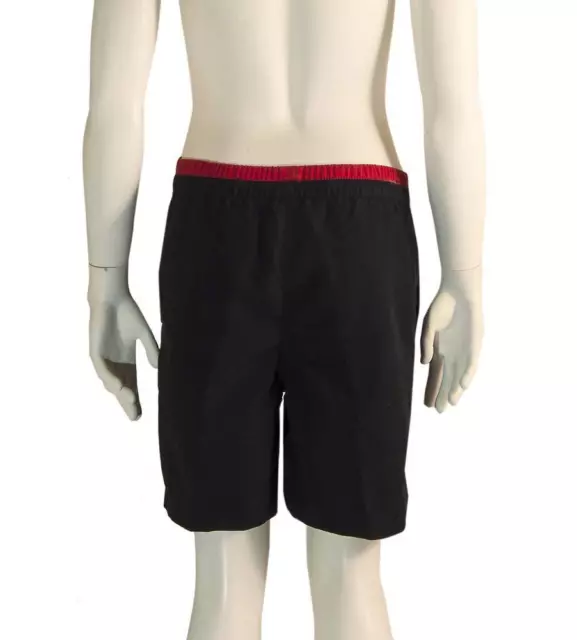 Pantalones cortos de natación de arenisca para niños Zoggs. Negro/rojo. Para piscina o playa 2