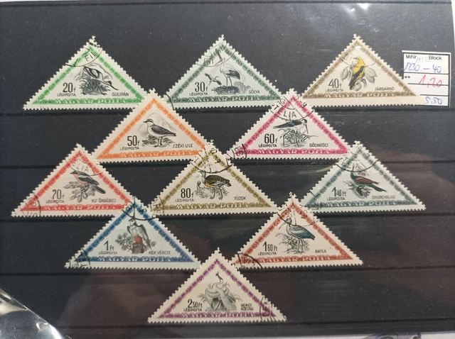 VÖGEL, Lot auf Steckkarten mit Belegen, - ansehen -