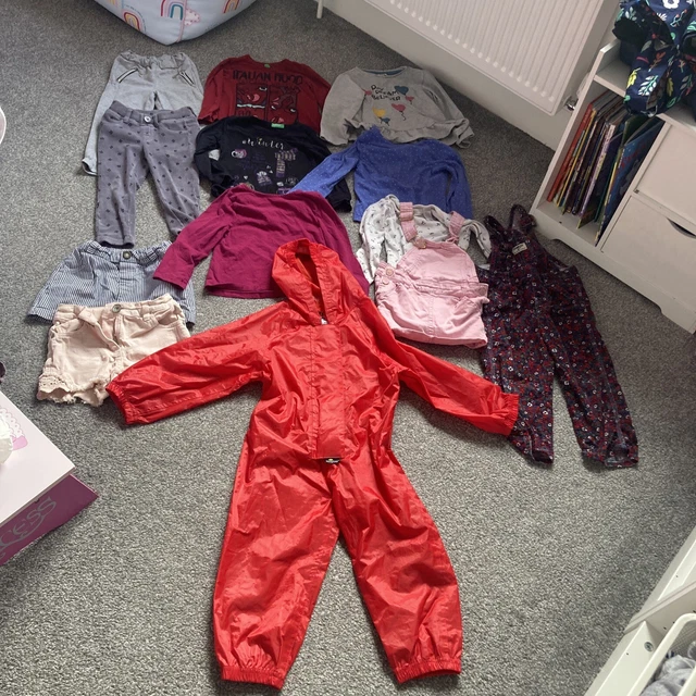 2-3 years old girls Clothes bundle Of 13 Benetton, John Lewis,Next, Wetplay Etc