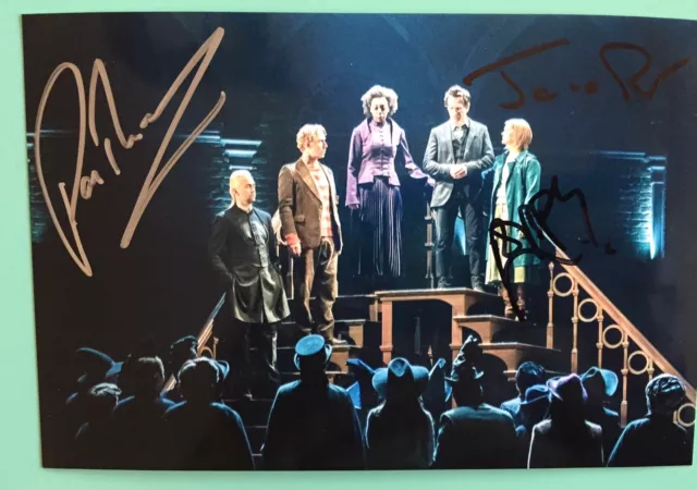 Paul Thornley Jamie Parker Poppy Miller Signed Photo 6”X4” Harry Potter Broadway