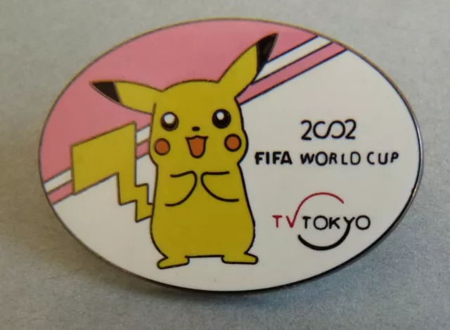 Rare Pin's Sport Football Fifa World Cup 2002 Tokyo Tv Pokemon Nintendo Pikachu