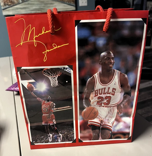 Vintage Cleo Michael Jordan Gift Bag Chicago Bulls NBA 9X8 pre-owned