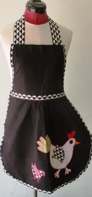 new machine made  applique kitchen apron 2