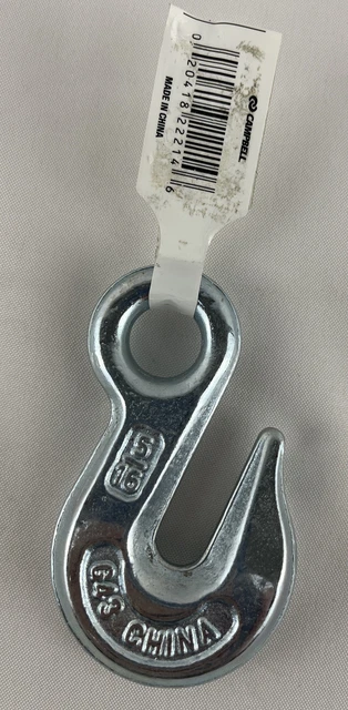 Campbell 5/16" Eye Grab Hook Grade 43 Zinc Plated Working Load Limit 3900 LBS 2