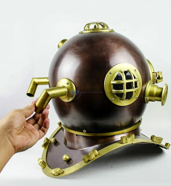 ANTIQUE US NAVY Vintage Dive Helmet Mark V antique Diving Divers helmet ...