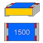 SMD-Widerstand  150 Ohm 1% 0,125 W Bauform 0805 gegurtet