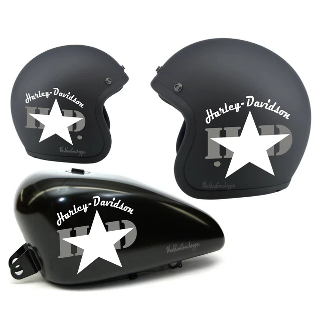 5 Adesivi Stickers Worldcustom Per Casco Moto Bandit - Compatibili Harley Davidson, Bordo Bianco, Personalizzazione Motocicletta