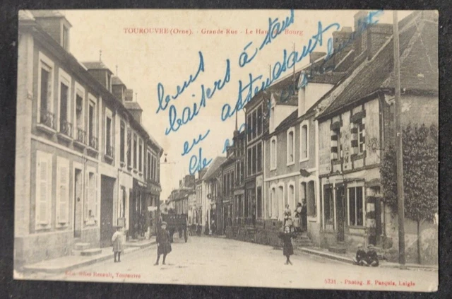Cpa Postcard Voiron Isère Avenue De La Gare 1916