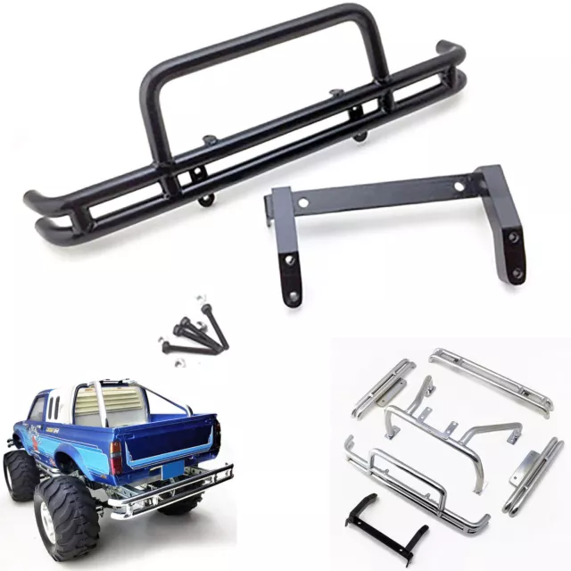 For TAMIYA 1/10 Buriser HILUX RC Crawler Front Metal Rolling Cage pedals Bumpers