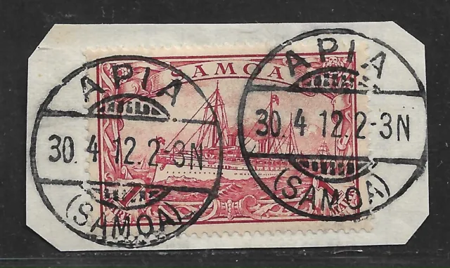 Samoa Minr. 16 ° Apia 30.4.12 Luxus Briefstück  Mi.: 70 €