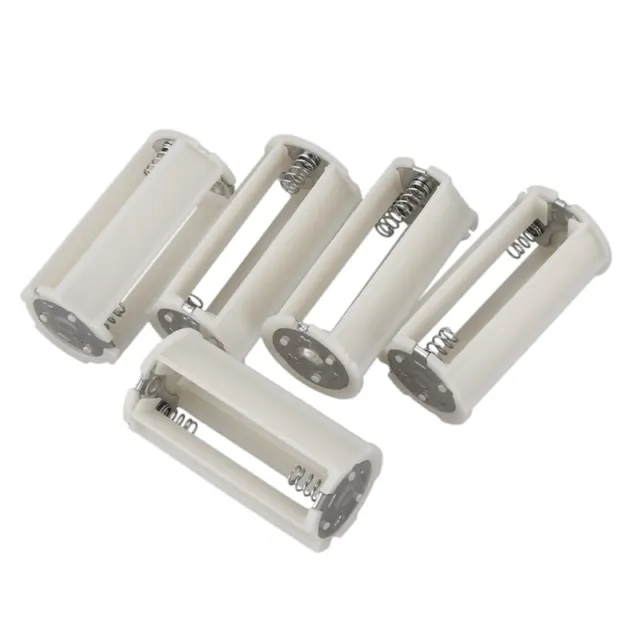Serial Connection Cylindrical 3x 1.5V AA Battery Plastic Holder 5 Pcs E6G62469