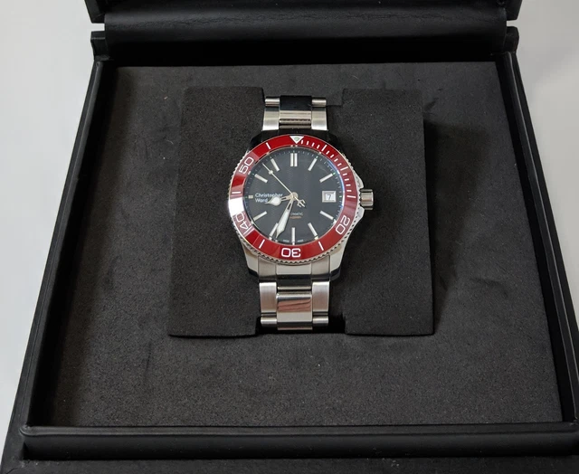Red Bezel Christopher Ward Trident Pro 38mm CHRISTOPHER WARD C60
