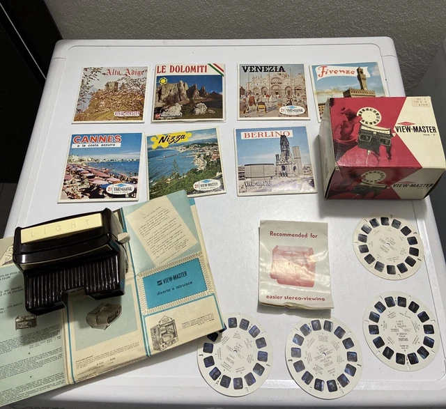 VISORE VIEW-MASTER MODELLO “F” CON LUCE + Diversi Dischetti