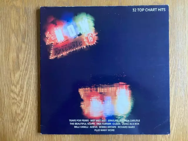 NOW THAT'S WHAT I CALL MUSIC 16 2xLP Vinyl Record (1989) - NOW 16 Gatefold