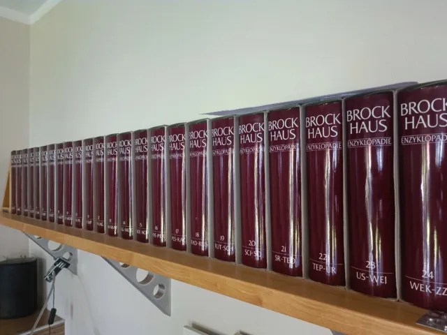 Brockhaus Enzyklopädie, 19. Auflage (1. Hand) noch in Pappschuber 24 Bände