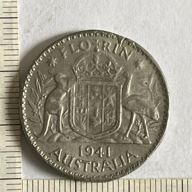 Australia 1941 KGV Florin Contemporary Token Medal  (3462275/X549)