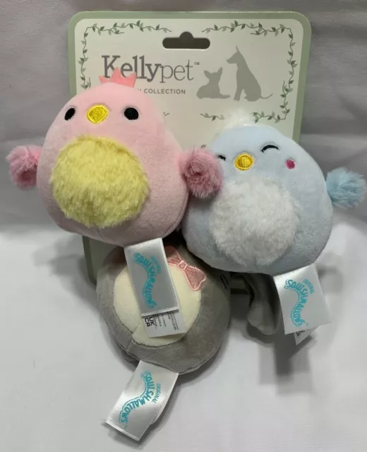 Kellypet three pack squishmallow dog toys new