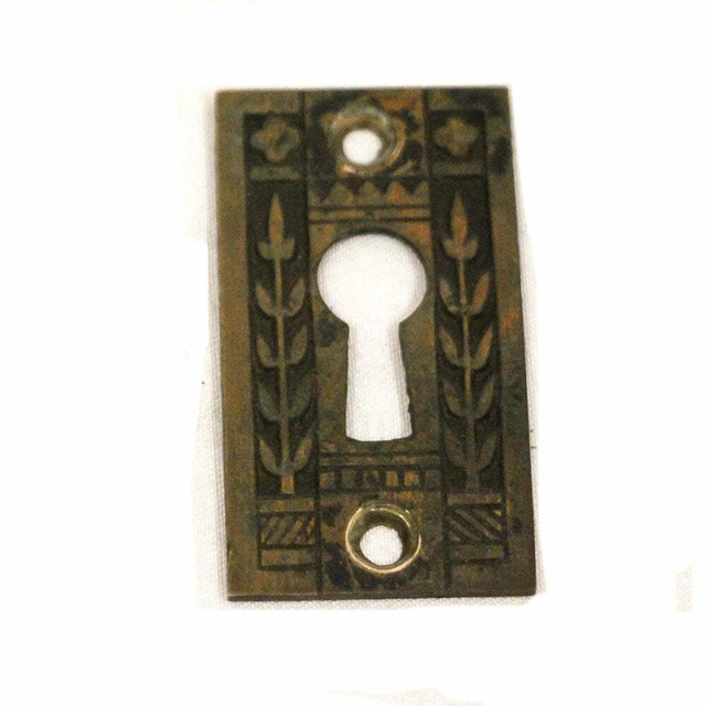 Antique Eastlake Rosette & Escutcheon Star of David Solid Brass Beautiful 2