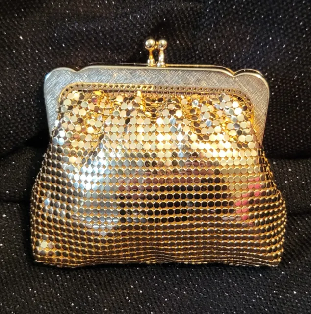 Park Lane Mesh Coin Purse Vintage Pre-Owned Gold Great Condition