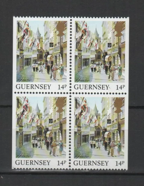 Île de Guernesey 1984 vues de l'île bloc de 4 timbres neufs MNH /TR7069