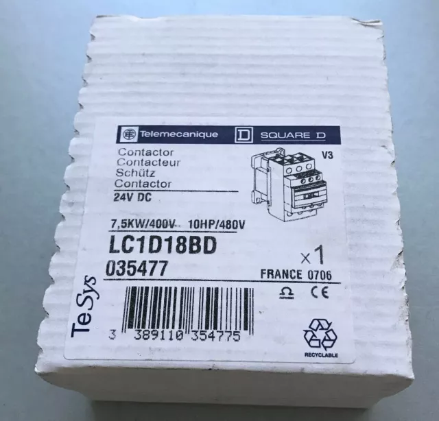 Telemecanique Schneider Electric LC1D18BD Schütz 035477 Contactor