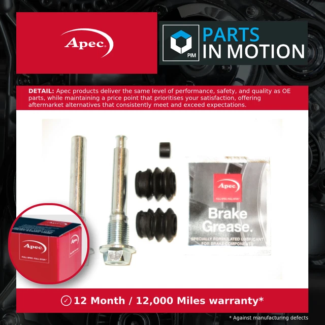 Brake Caliper Fitting Kit fits MITSUBISHI PAJERO/SHOGUN Mk1, Mk2 90 to 01 Apec