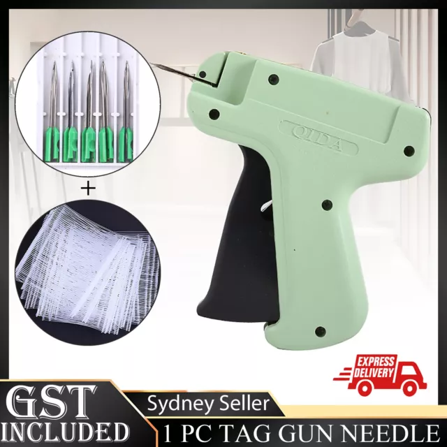 Tags Gun Machine+1000 Glue Needles+5 Needles Clothes Garment Price Label Tagging