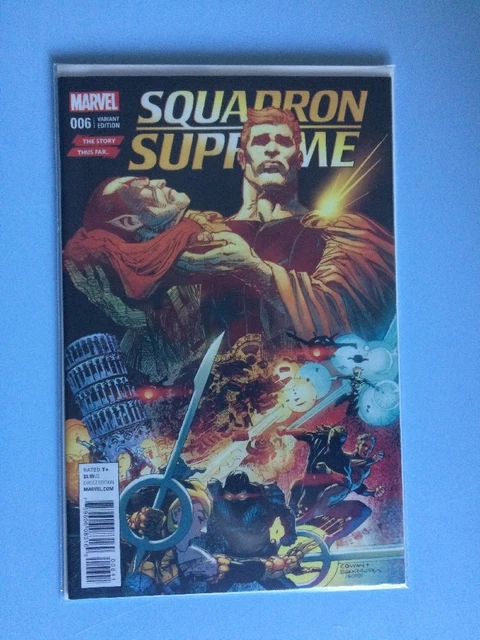 Squadron Supreme # 6 The story thus far Variant Cover Marvel Comics NM 2016