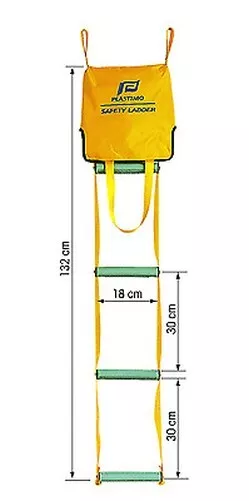 Échelle De Sécurité 5 Marches - Escabeau De Urgence Marque Pla 2