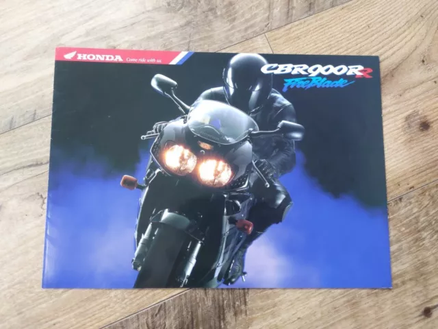 Honda Cbr900Rr Fireblade U-Type Motorcycle Sales Brochure 1996