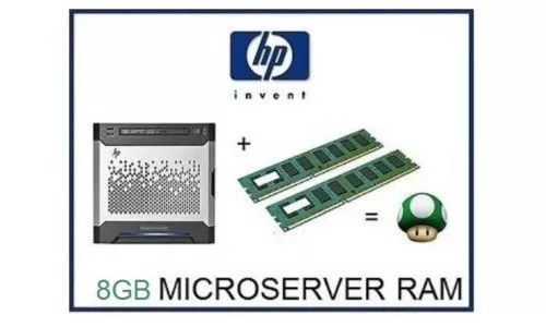8GB -2x4GB DDR3 ECC Memory Ram Upgrade for HP / HPE ProLiant Gen8 Microserver