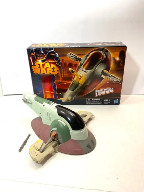 Star Wars Boba Fett's Slave 1 Ship Vehicle 2012 Hasbro With Box