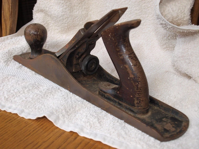 Vintage Stanley Bailey #5 Wood Working Hand Plane W/ Smooth Bottom