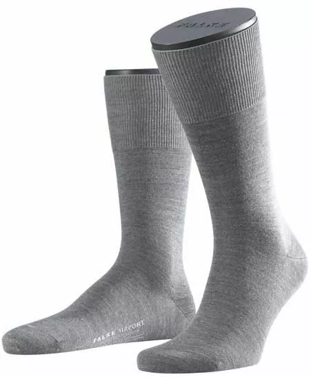 Falke Mens Wool / Cotton Airport Socks - Grey