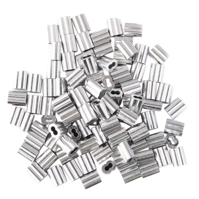 100 pcs manchon de sertissage en aluminium pour cable et diametre  de cable3210